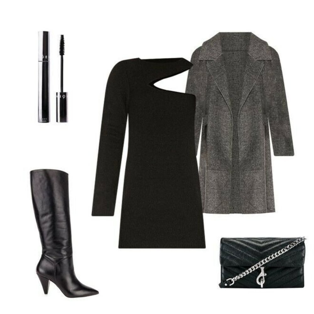 Black Suede Studio Karla Boots Black Heel Pointed 38.5 $450 - Picture 3 of 10